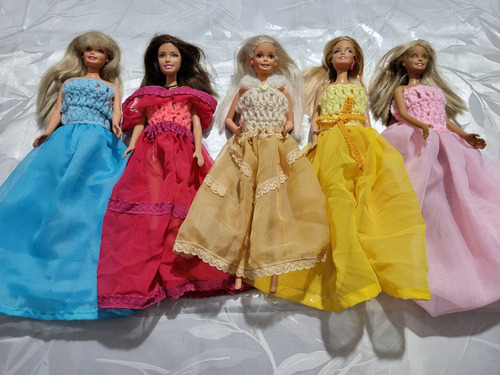 Ropa Para Barbie O Similar Muñeca X8 Vestidos Surtidos (Usado)