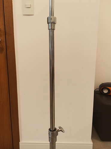 ## Estante De Pratos Reta Bateria Nagano, Gigante, Completa Prateado (Usado)