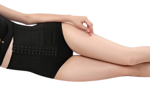 Faja Reductora Modeladora De Abdomen Y Cintura 3 Ajustes Negro 3xg