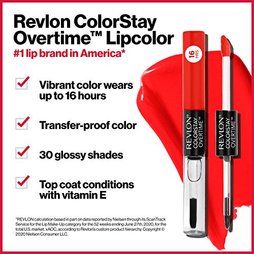 Batom Revlon Colorstay Overtime Lipcolor Plum Taupe Time