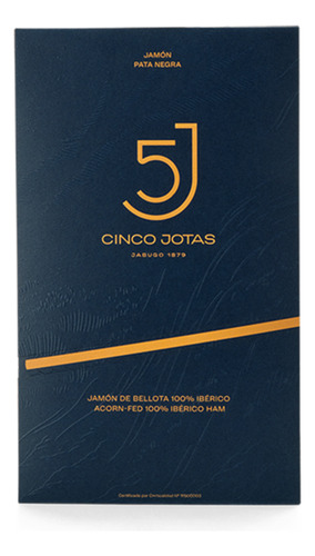 Jamón Cinco Jotas 100% Ibérico De Bellota 40g