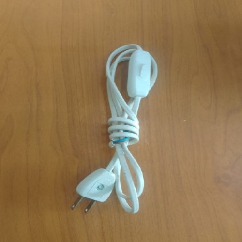 Cable Para Lámpara Con Interruptor Y Enchufe 1,3metro Aprox