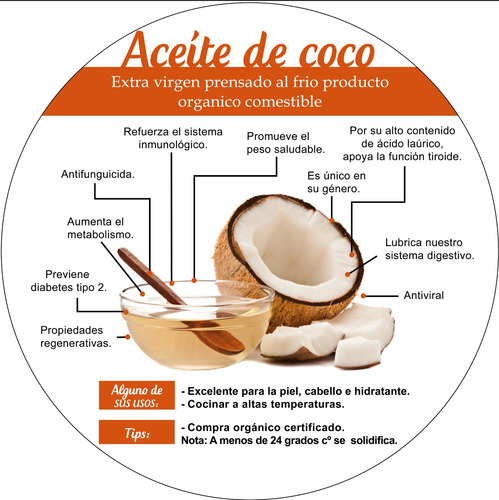 Aceite De Coco Divin Prensado Al Frío 1 Und 60ml