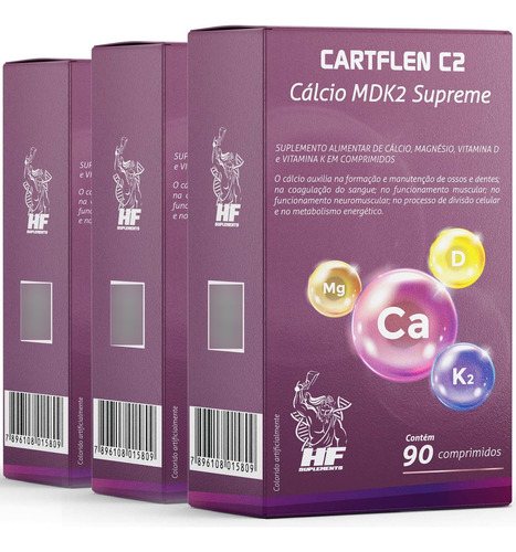 3x Cartflen C2 Calcio Mdk2 Supreme 90 Comps Hf Suplements