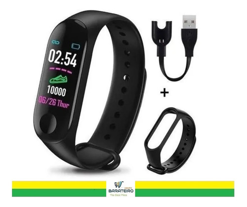 Relógio Smartwatch Inteligente Monitor Cardíaco E Pressão M3