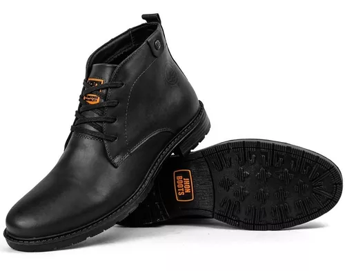 Bota Masculina Caterpillar Resistente em Couro