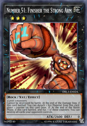 Number 51: Finisher The Strong Arm - Secret Rare   Drl3