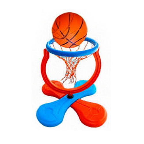Imagen 7 de 10 de Aro Basquet Agua Pileta Waterpolo + Pelota Aqua Juegosol