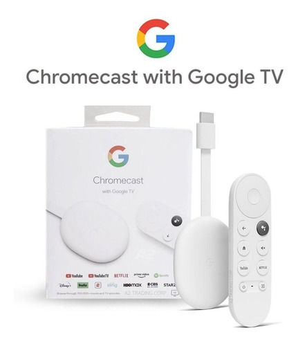 Imagen 3 de 8 de Chromecast With Google Tv De Voz 4k 8gb Snow Ram De 2gb