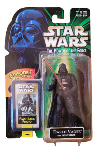 Star Wars Potf Flashback Photo, Darth Vader Nuevo Y Sellado