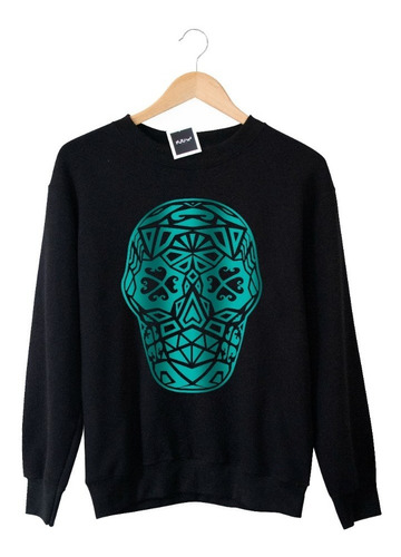 Sudadera Cuello Redondo Calavera