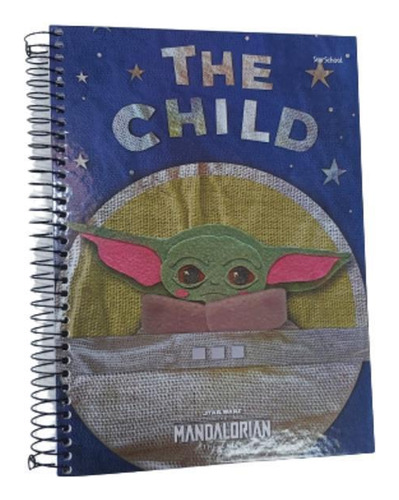 Caderno 10 Matérias Star Wars The Mandalorian 160 Folhas