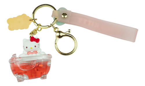 Llavero Original Hello Kitty Sanrio Linea Bañera