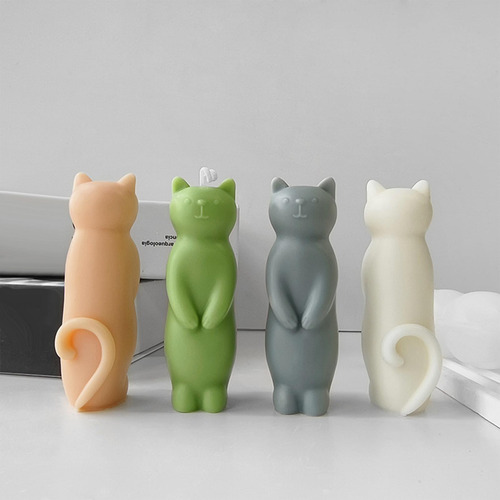 Molde De Vela De Silicona Para Gatos Molde Para Gatos Para R