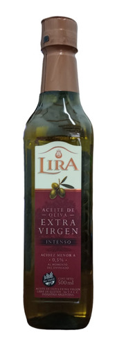 Aceite De Oliva Lira Extra Virgen Intenso Pet 500 Ml