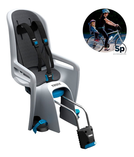 Silla Portabebe Para Bicicleta Thule Ride Along Gris Claro