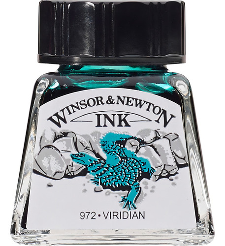 Tinta de dibujo Winsor & Newton de 14 ml, elige el color viridiano