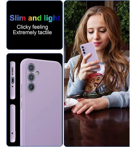 Yan Funda For Samsung Galaxy A55 5g Silicón Flexibl Minimalista