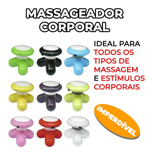 Mini Massageador Mimo Massager Portátil Usb Pilha Preto