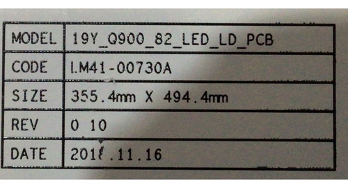 Led's Samsung Bn96-48403a Cy-tr082jllv1h Lh82qpr8bgcxza (Usado)