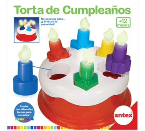 Torta De Cumpleaños Antex Velas Para Encastrar Brillan