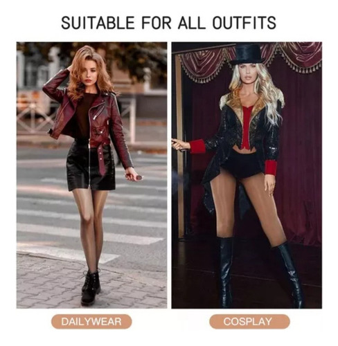 Para Para Medias Brillantes Para Mujer, 2 Pares De Medias