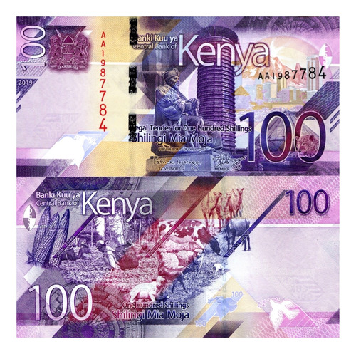 Kenia - 100 Chelines - Año 2019