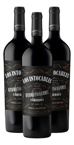 Los Intocables Cabernet Sauvignon 750ml X3 Zetta Bebidas