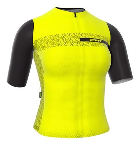 Camisa Ciclismo Feminina Curta Lady Ert Bolso Fit Race