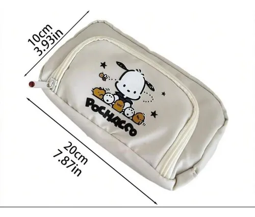 Cartuchera Pochacco Crema Lisa