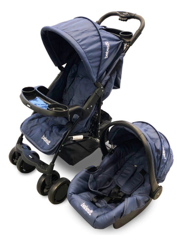 Cochecito de paseo Bebesit Onyx 1305TS azul con chasis color negro