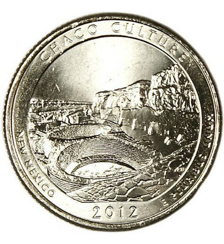 Moneda De 25 Centavos De Nuevo México 2012 Chaco Culture Bu