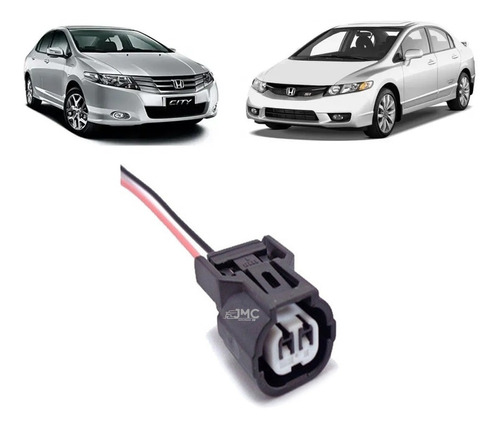 Chicote Conectores 2 Vias Sensor Plug Civic City Fit Accord