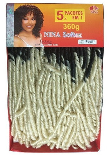 Nina Soft Dread Pacotão 360 Gramas Cor #1B/613