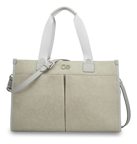 Bolsa Tote Cloe Javari I Grande Color Gris
