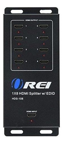 Orei Hds108 1x8 Alimentado 1080p V14 Certified Splitter Hdmi