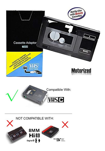 Adaptador De Casete Vhs-c Motorizado Para Jvc C-p7u Cp6bk...