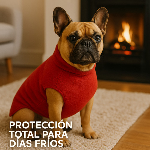Ropa Para Perros Abrigos Buzos Y Ponchos Para Mascotas Rojo