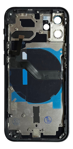 Carcasa Chasis +flexores Compatible Con Iphone 12 Mini A2399 Negro