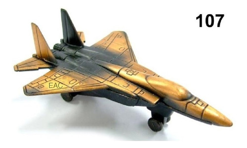 F-15 Eagle Avion Militar Mini Sacapunta Metal Coleccion 107
