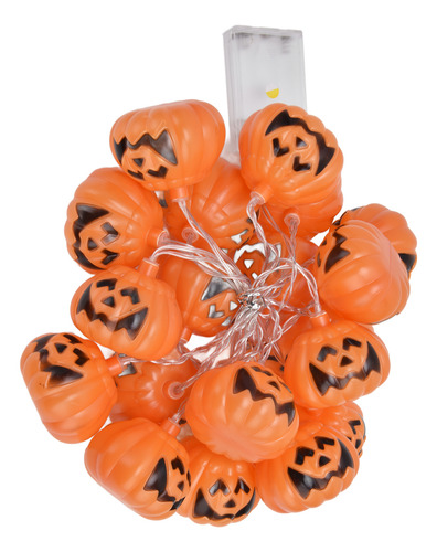 Cadena De 20 Led Con Forma De Calabaza Para Halloween, 3 Met