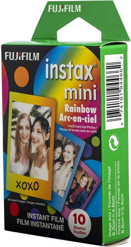 Film Pack Para Instax Mini Rainbow (10 Fotos X Caja)