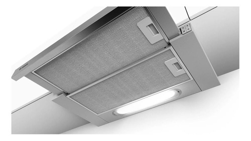 Imagen 2 de 7 de Extractor purificador de cocina Bosch Serie 4 DFT63AC50 ac. inox. empotrable 598mm x 180mm x 300.5mm plata 220V - 240V