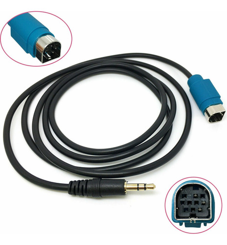 3.5mm Aux Jack Cable Adapter For Alpine Cde-9873e Cda-98 Aaa