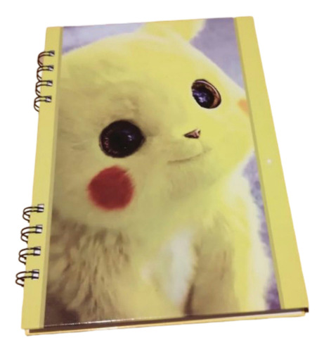 Libreta Tapa Dura Anillada Pikachu