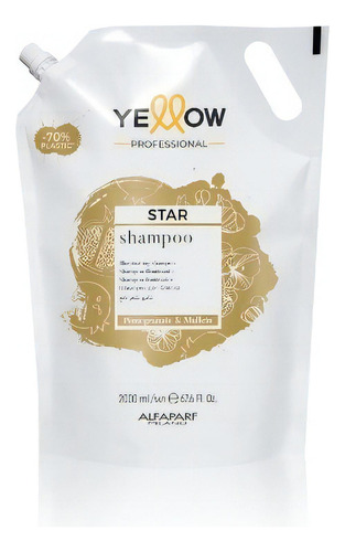  Shampoo Iluminador Star Yellow 2 L Aceite Granada Brillo