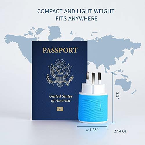 Adaptador Conector Viaje Para Israel Palestina Doble Usb