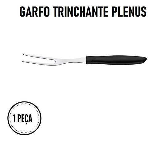 Jogo De Facas Tramontina Inox 6 Peças Plenus Preto Churrasco