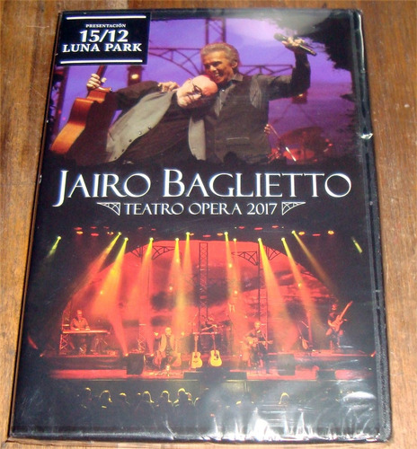 Jairo Baglietto Teatro Opera 2017 Cd + Dvd Nuevo / Kktus