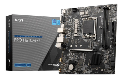 Motherboard Msi Pro H610m-g Lga1700 Ddr5 Intel H610